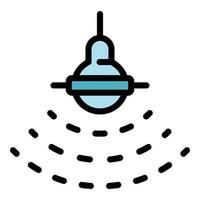 Depth souder icon color outline vector