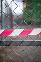 due to the Covid-19 coronavirus, a self-isolation regime has been introduced in the city, all playgrounds are closed photo