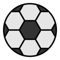 Soccer ball icon color outline vector