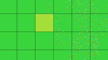 Footage confetti explosion with Grid nice for intro video, invitation, presentation, etc video