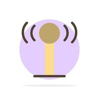 Service Signal Wifi Abstract Circle Background Flat color Icon vector