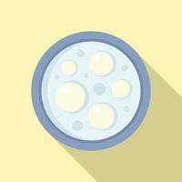 Lactobacillus icon flat vector. Health cell vector