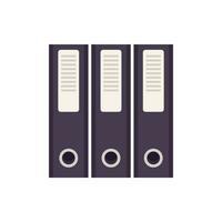 Prosecutor folder icon flat isolated vector