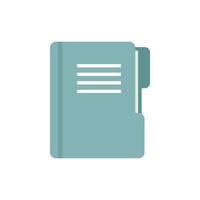 Prosecutor folder icon flat isolated vector