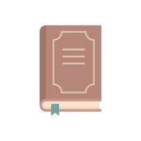 Prosecutor book icon flat isolated vector