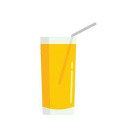 Bar drink glass icon flat isolated vector