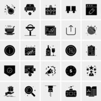 25 iconos de negocios universales vector ilustración de icono creativo para usar en proyectos relacionados con la web y dispositivos móviles