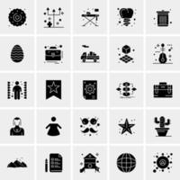 25 iconos de negocios universales vector ilustración de icono creativo para usar en proyectos relacionados con la web y dispositivos móviles