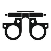 Optometry vision icon simple vector. Eye test vector