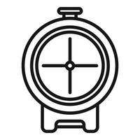 Modern army scope icon outline vector. Rifle gun vector