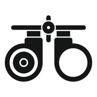 Eye test icon simple vector. Optical clinic vector