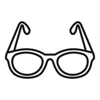 Vision eyeglasses icon outline vector. Eye test vector