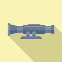 Modern scope icon flat vector. Sight target vector