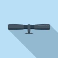 Military sight icon flat vector. Target cross vector