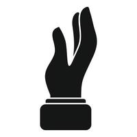 Take finger icon simple vector. Arm pose vector