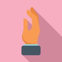 Take hand icon flat vector. Arm pose vector