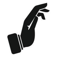 Palm take icon simple vector. Finger hold vector