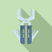 Blade multitool icon flat vector. Army knife vector