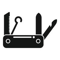 Small multitool icon simple vector. Army knife vector