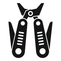 Scissors multitool icon simple vector. Army knife vector