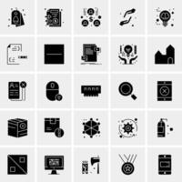 25 iconos de negocios universales vector ilustración de icono creativo para usar en proyectos relacionados con la web y dispositivos móviles