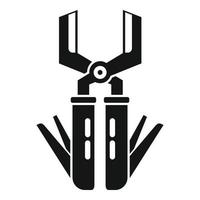 Utility multitool icon simple vector. Camping kit vector