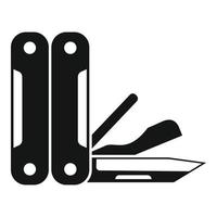 Army knife icon simple vector. Pocket multitool vector