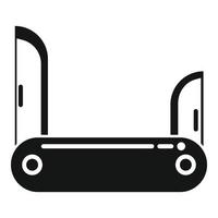 vector simple de icono multiherramienta suiza. cuchillo de bolsillo