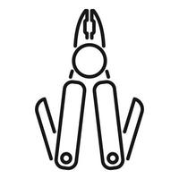 Business multitool icon outline vector. Army knife vector