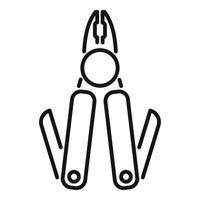 Business multitool icon outline vector. Army knife vector