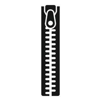 Zipper icon simple vector. Wool knit vector