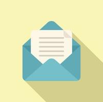 Mail help icon flat vector. Office service vector