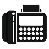 icono de teléfono de fax vector simple. servicio de ayuda