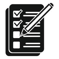 Write task icon simple vector. Work project vector