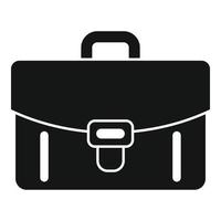 Briefcase icon simple vector. Help support vector
