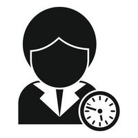 Manager time work icon simple vector. Project control vector