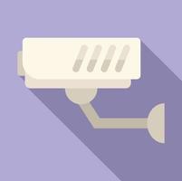 Security camera icon flat vector. Data privacy vector