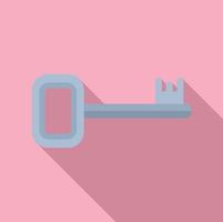 Key privacy icon flat vector. Data protect vector