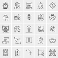 25 Universal Business Icons Vector Creative Icon Illustration to use in web and Mobile Related project