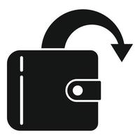 Online wallet icon simple vector. Mobile bank vector