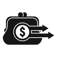 Money wallet icon simple vector. Send money vector