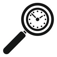 Time search control icon simple vector. Work project vector