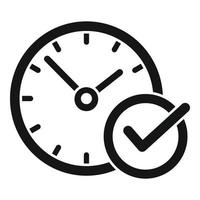 Approved timer icon simple vector. Team go vector