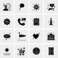 16 Universal Business Icons Vector Creative Icon Illustration to use in web and Mobile Related project