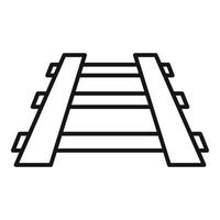 Travel railway icon outline vector. Window subway vector