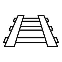 Travel railway icon outline vector. Window subway vector