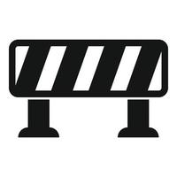 Railway barrier icon simple vector. City station vector