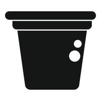 vector simple de icono de cápsula de café premium. café expreso