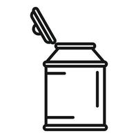 Farm milk tank icon outline vector. Factory cheese vector