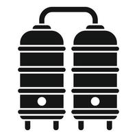 Factory tanks icon simple vector. Milk cheese vector